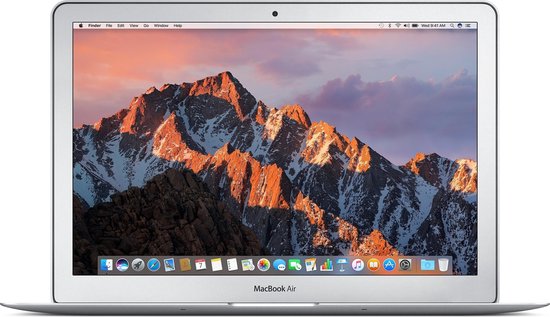 Apple MacBook Air Notebook Zilver 33,8 cm (13.3'') 1440 x 900 Pixels Vijfde generatie Intel® Core™ i5 8 GB LPDDR3-SDRAM 128 GB SSD Wi-Fi 5 (802.11ac) macOS Sierra
