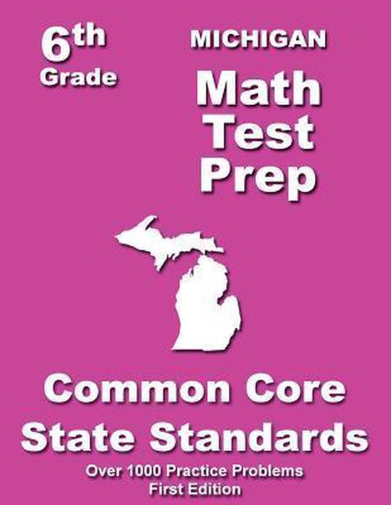 Michigan 6th Grade Math Test Prep - cover