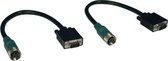 Tripp Lite EZA-VGAM-2 tussenstuk voor kabels VGA (D-Sub) Zwart