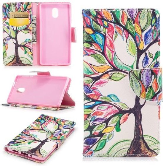 Verco Nokia 3.1 Cover, Custodia a Libro Pelle PU per Nokia 3.1 Case