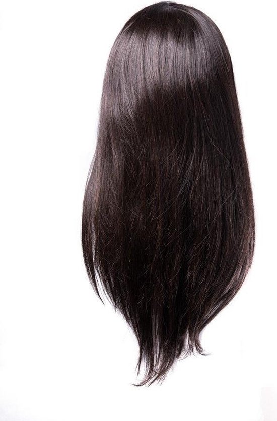 Pruiken dames - echt haar/ Front Lace Wig_100% Human Hair_ Braziliaanse  Straight,... | bol.com