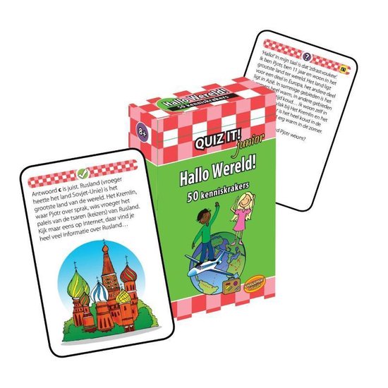 Cover van het boek 'Quiz it junior Hallo wereld'