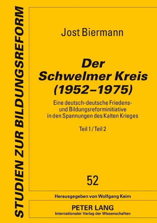 Studien zur Bildungsreform - Der Schwelmer Kreis (19521975) - cover