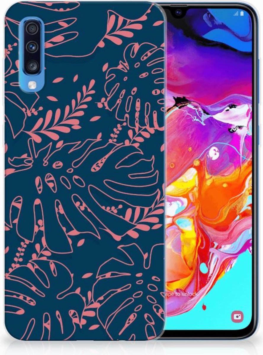 Samsung Galaxy A70 TPU Case Palm Leaves