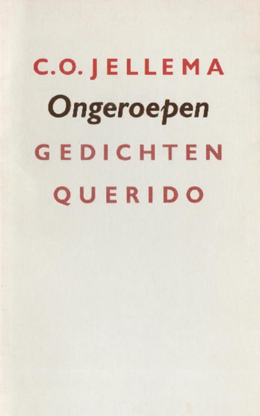 Ongeroepen - cover