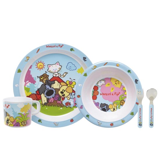 Jollein Kinderserviesset 4-delig (Pale Pink) - Siliconen - Baby Servies Jollein Kinderserviesset 4-delig (Pale Pink) - Siliconen - Baby Servies