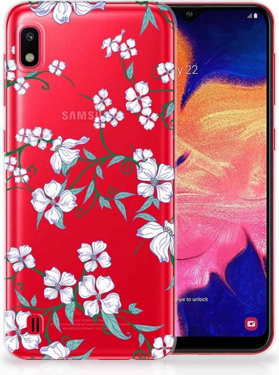 TPU Hoesje voor Samsung Galaxy A10 Uniek TPU Case Blossom White