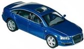 Modelauto Audi A6 blauw 1:38 - speelgoed auto schaalmodel