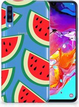 Geschikt voor Samsung Galaxy A70 TPU-siliconen Hoesje Watermelons