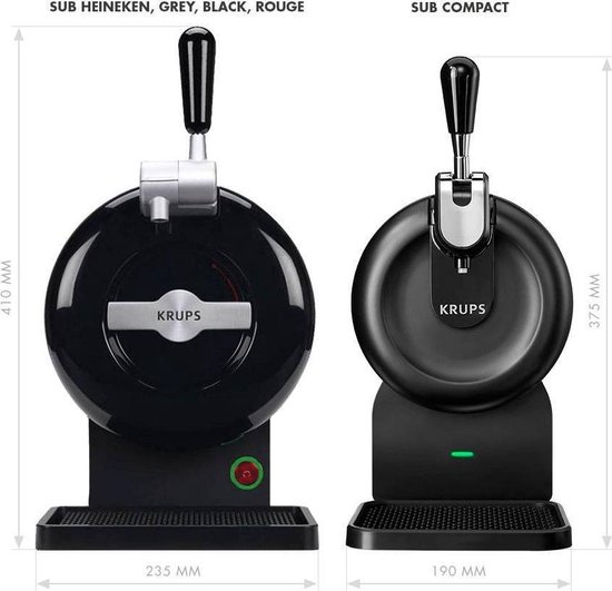 Krups THE SUB Black Edition Biertap
