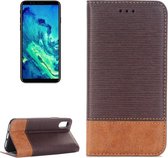 For iPhone X Cross structuur horizontaal Flip lederen hoesje met houder & Card Slots & Wallet & Photo Frame,   (Coffee)