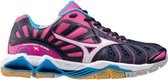 Mizuno Wave Tornado X roze blauw indoor schoenen dames
