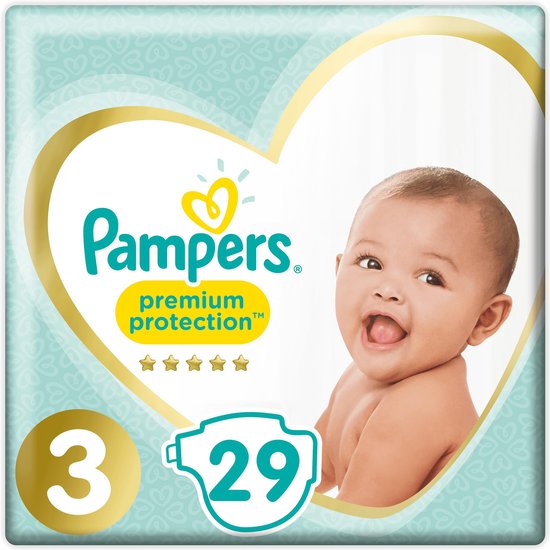 Pampers Premium Protection - Taille 3 (Midi) 5-9kg - 29 pièces - Couches |  bol.com