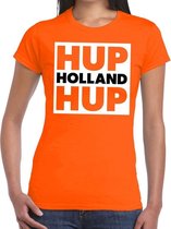 Nederlands elftal supporter shirt Hup Holland Hup oranje voor da L