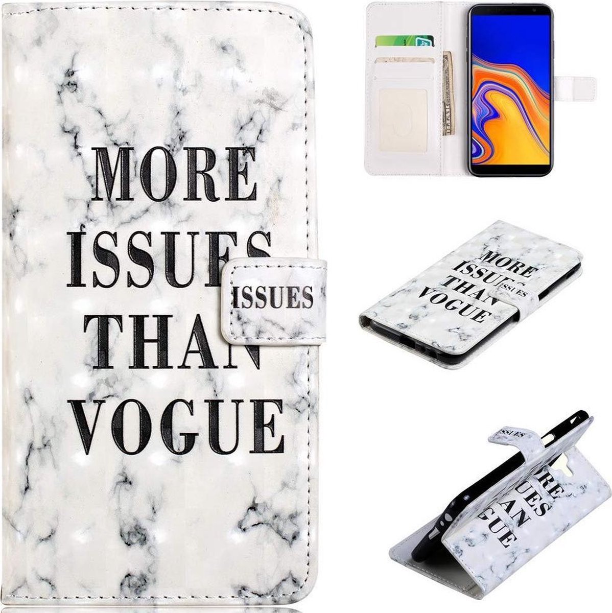 Bookcase Geschikt voor: Motorola G7 Play - More Issues Than Vogue - portemonnee hoesje