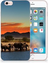 Backcase Geschikt voor iPhone 6S Design Olifanten