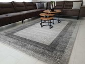 Flycarpets Minori Lijstmotief Vloerkleed - 120x170cm - Grijs