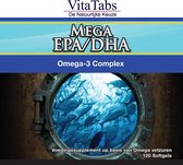 VitaTabs Mega EPA-DHA - Krachtig Omega 3 Complex - 120 softgels - Visolie - Voedingssupplement