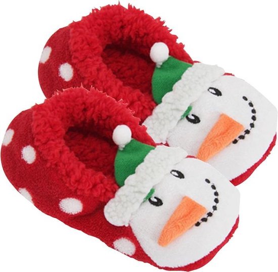 Kerstmis pantoffels, Kerstmis sneeuwpop sloffen, maat 38 - 40 | bol.com