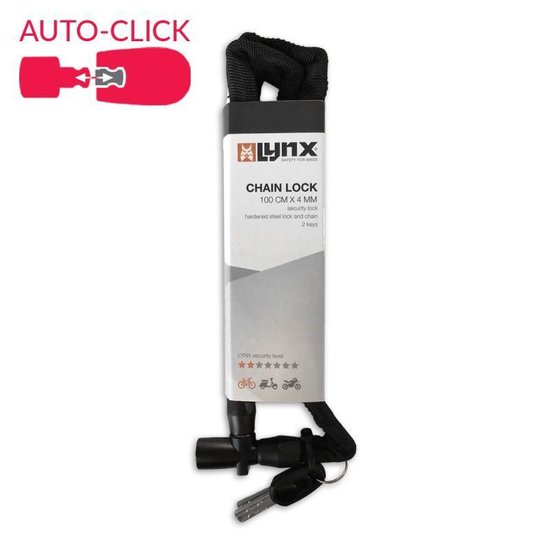 Lynx Kettingslot Met Nylon Hoes 1000 X 4 Mm Zwart van Lynx. — afbeelding 2