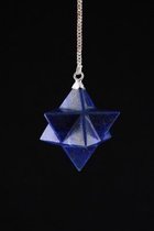 Lapis Lazuli Merkaba pendel achtpuntig - 3 - Edelsteen - L