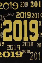 Happy Graduation 2019 Gold Color Numbers 2019 Grad Lined Journal Pages