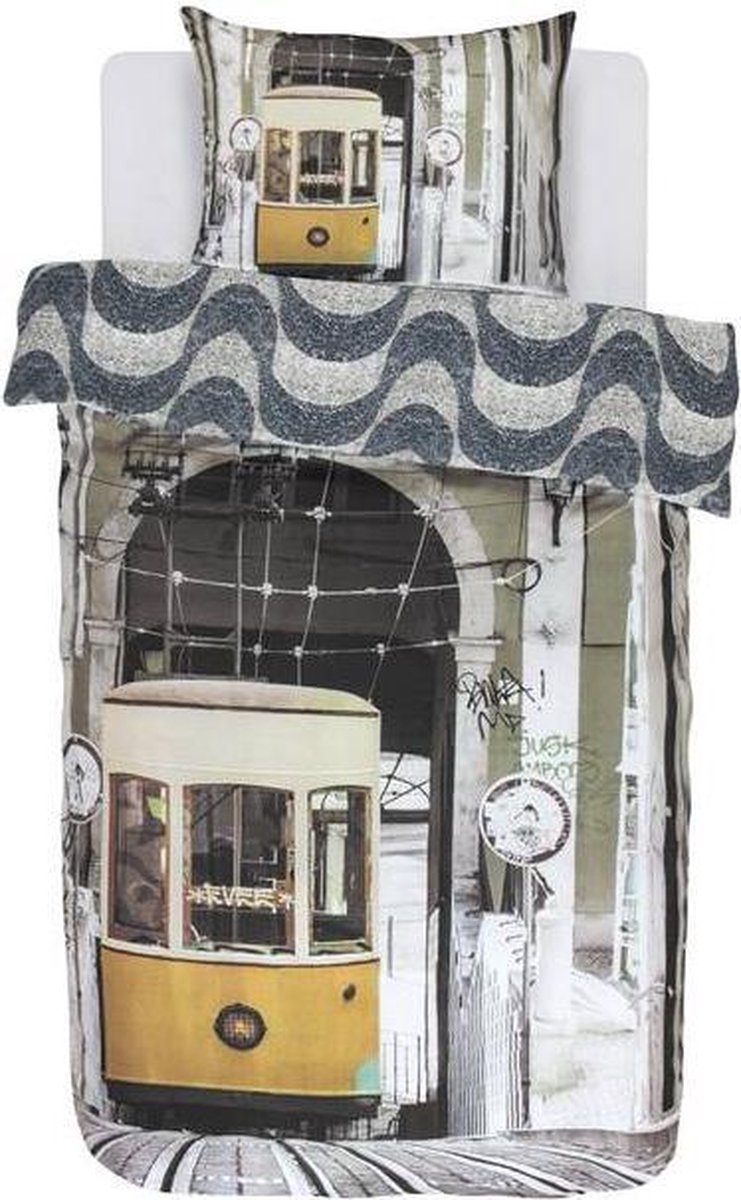 Covers & Co Lisboa - Dekbedovertrek - Eenpersoons - 140x200/220 cm + 1 kussensloop 60x70 cm - Multi kleur