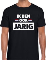 Zwart Ik ben ook jarig t-shirt - Shirt voor heren - Koningsdag kleding L