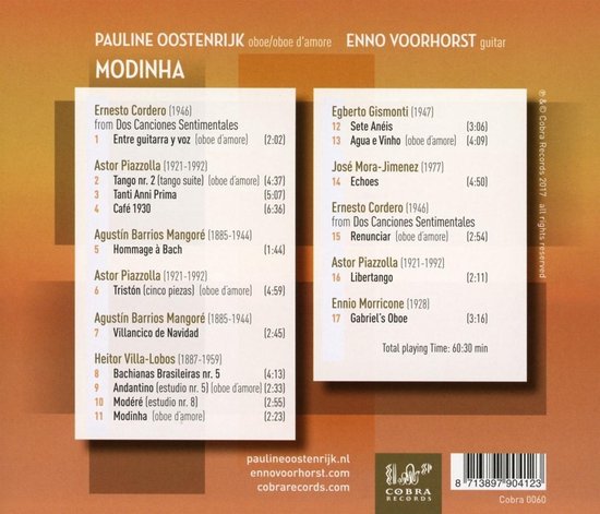 Pauline Oostenrijk & Enno Voorhorst - Modinha (CD)
