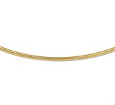 The Jewelry Collection Collier goud met zilveren kern Omega Rond 1,75 mm