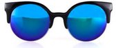 Hidzo Zonnebril Cat Eye Zwart - UV 400 - Blauwe Glazen