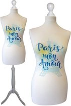 Paris mon amour paspop met witte sparkling driepoot  32/34