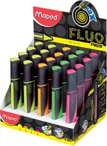 3x Maped markeerstift Fluo'Peps Max, display met 24 stuks