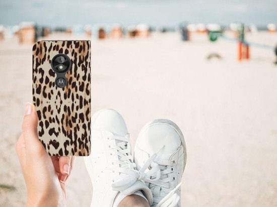 Motorola Moto E5 Play Housse Uniek Standcase Leopard
