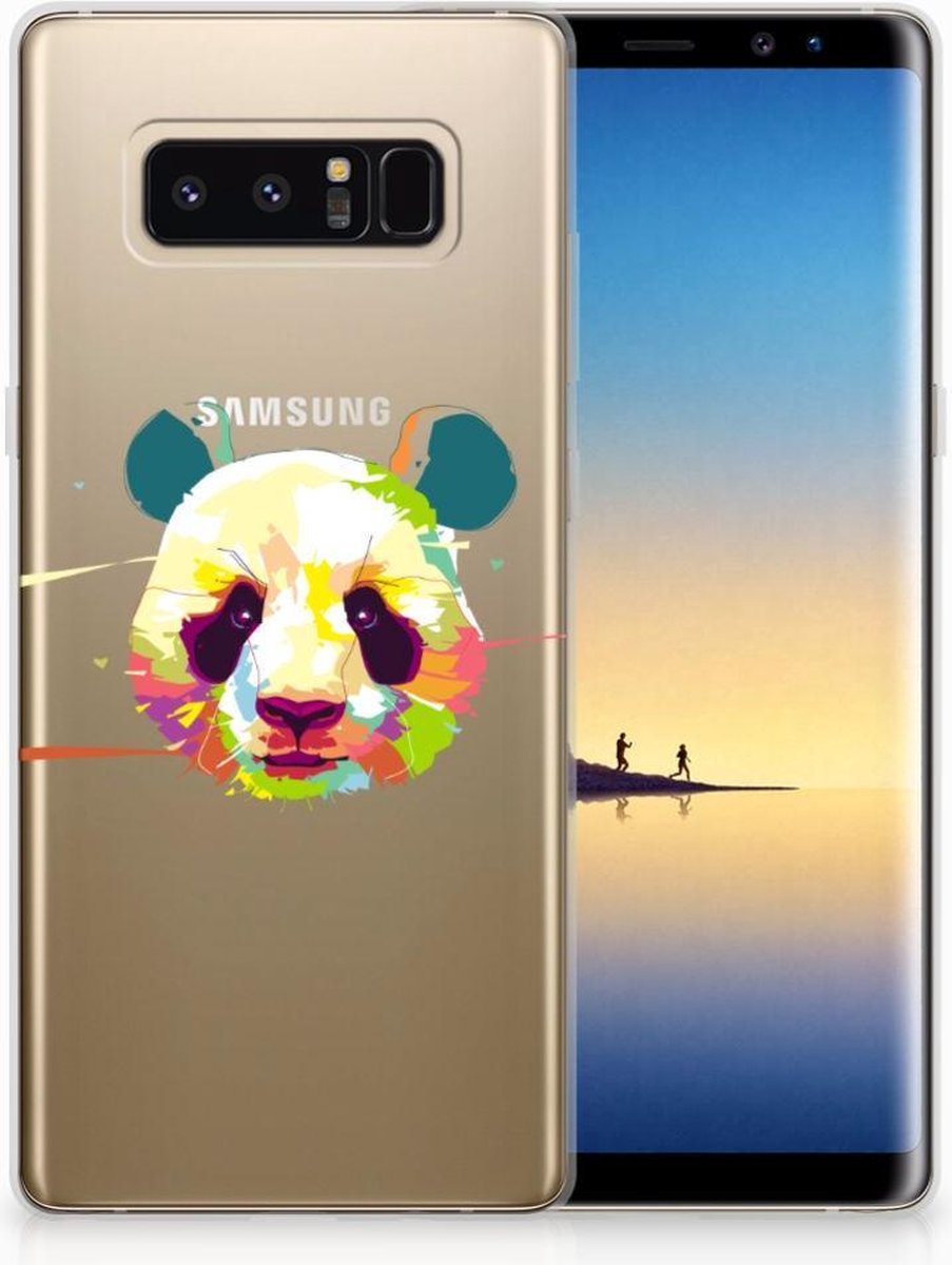 Samsung Galaxy Note 8 Telefoonhoesje met Naam Panda Color