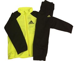 Adidas Kinder Trainingspak - Unisex - Maat 128 - Neon Geel/Zwart | bol.com