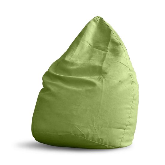 Lumaland - Luxe XL PLUS zitzak - stijlvolle beanbag met 220L volume - extra stevige naden - verkrijgbaar in verschillende kleuren - Groen