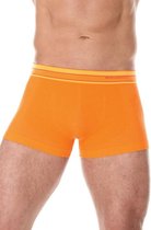 Brubeck | Active Wool - Heren Thermo Boxershort met Merino Wol - Seamless - -Oranje-M