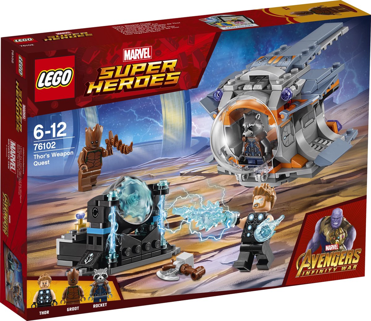 LEGO Marvel Super Heroes Thor's wapenzoektocht 76102