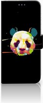 Book Cover Geschikt voor Samsung Galaxy A50 Leuk Hoesjes Panda Color