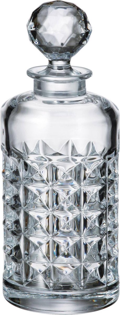 Klassieke whisky karaf Diamand van kristalglas