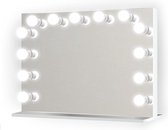 Bright Beauty Vanity hollywood make up spiegel met verlichting - 80 x 65 cm - dimbaar - zonder rand - spiegelglas