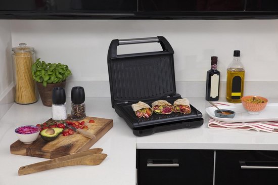 George Foreman 25041-56 Steel Grill Family - Contactgrill - Grijs | bol.com