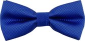Fako Fashion® - Kinder Vlinderstrik - Vlinderdas - Kinderstrik - Strik - Wafel - Kleine Ruit - 10cm - Royal Blauw