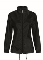 Vêtements de pluie pour femmes - Coupe-vent / imperméable Sirocco en noir - adultes 2XL (44) noir