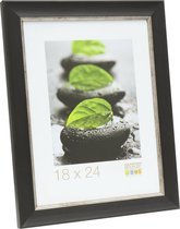 Deknudt Frames fotolijst S45WF2 - zwarte schilderstechniek - 20x25 cm