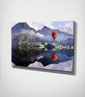 Hot Air Balloon Reflection Canvas - 100 x 70 cm