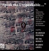 Harold Pinter & Ruth Rosen & Harry Ariel - Speak The Unspeakable (CD)