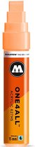 Molotow ONE4ALL 15mm Acryl Marker - Pastel oranje - Geschikt voor vele oppervlaktes zoals canvas, hout, steen, keramiek, plastic, glas, papier, leer...