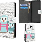 Samsung Galaxy A6 Plus 2018 portemonnee hoesje MK24 Owl Always